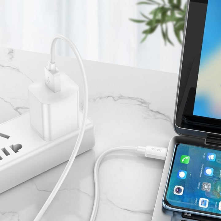Кабель USB-A – USB-C Hoco PD 6A 100W 1 m X96 белый