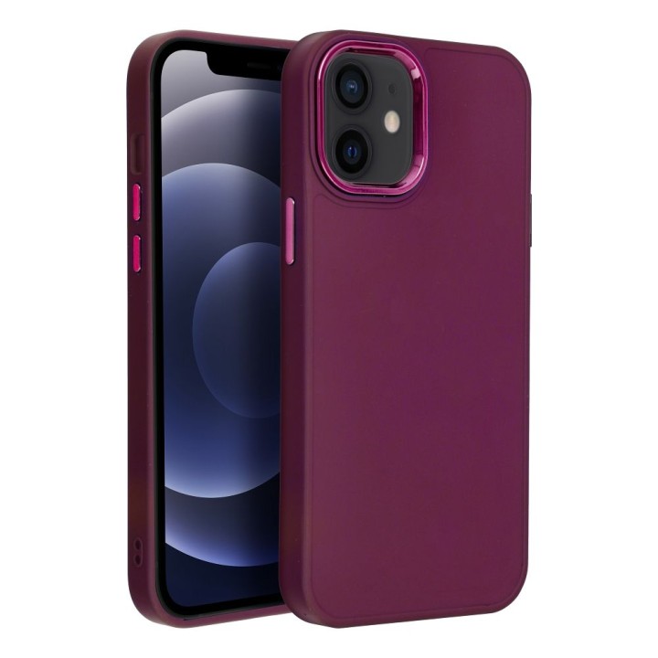 Etui na iPhone 12 MINI Frame fioletowe