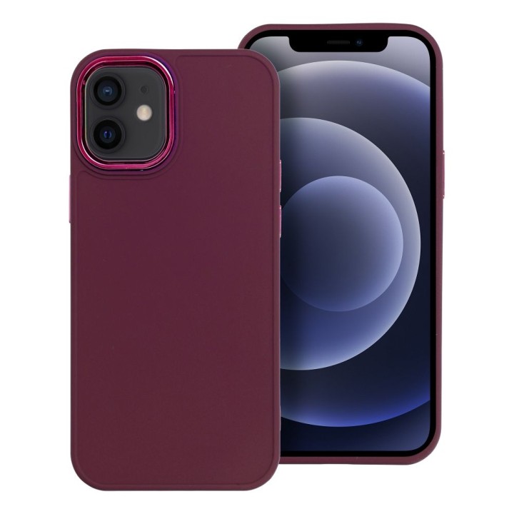 Etui na iPhone 12 MINI Frame fioletowe