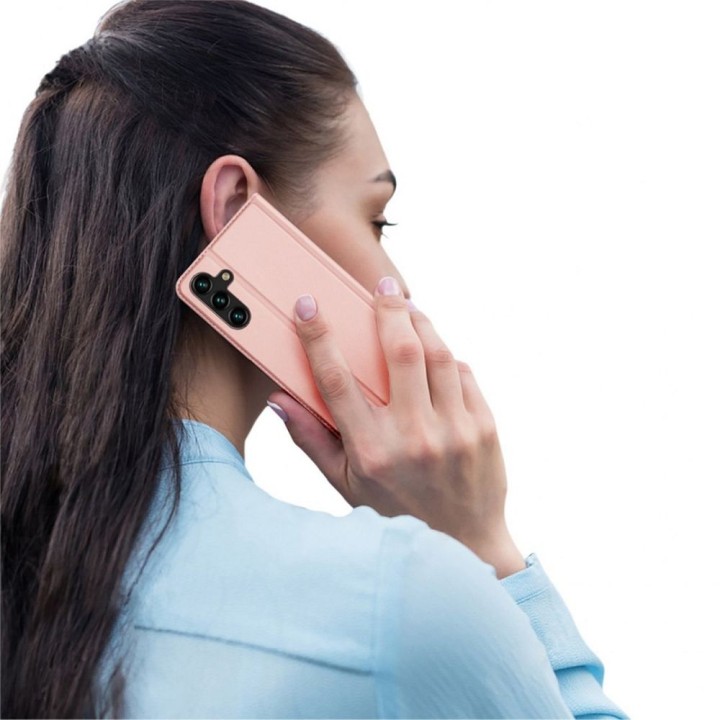 DUX DUCIS kabura SKIN PRO do SAMSUNG A14 4G / 5G różowa