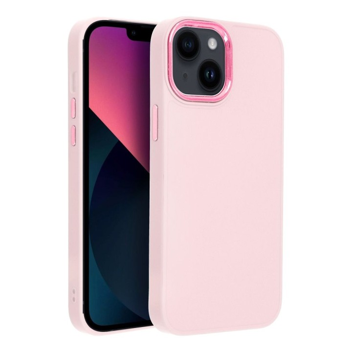 Чохол для iPhone 13 MINI Frame пудрово-рожевий
