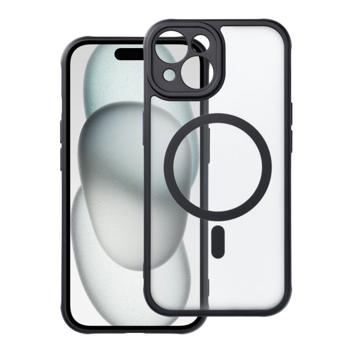 Чохол для iPhone 15 Full Matte Mag Cover сумісний з MagSafe чорний