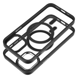 Чехол для iPhone 12 / 12 PRO Color Edge Mag Cover совместимый с MagSafe черный