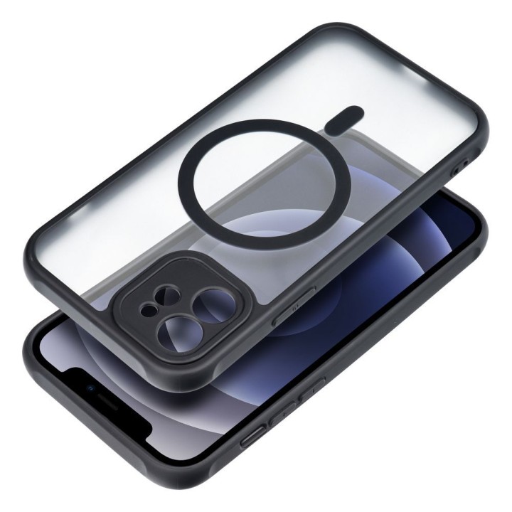 Case for iPhone 12 Full Matte Mag Cover MagSafe compatible black