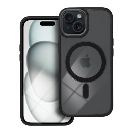 Case for iPhone 15 Color Edge Mag Cover MagSafe compatible black