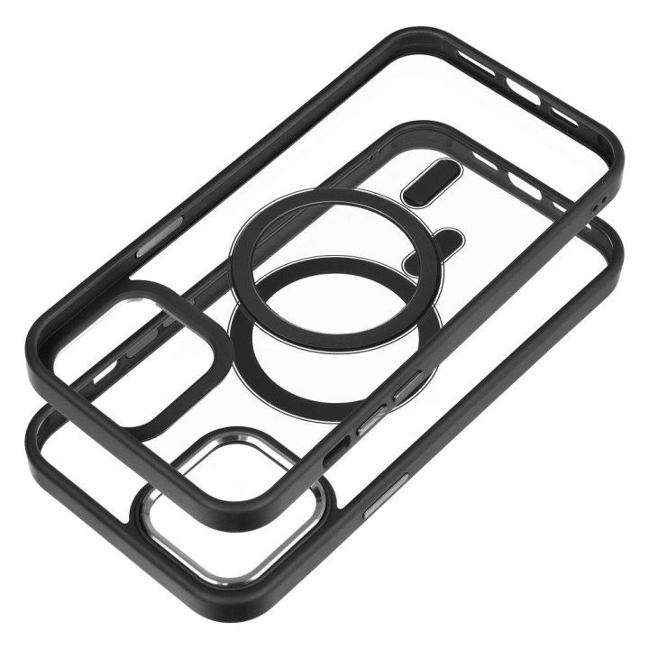 Чехол для iPhone 12 PRO MAX Color Edge Mag Cover совместимый с MagSafe черный