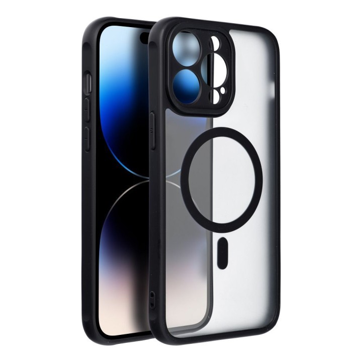 Case for iPhone 14 PRO MAX Full Matte Mag Cover MagSafe compatible black
