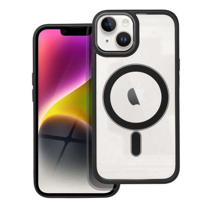 Case for iPhone 14 Color Edge Mag Cover MagSafe compatible black