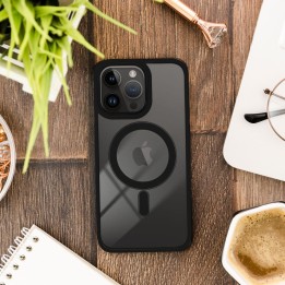 Чохол для iPhone 15 PRO MAX Color Edge Mag Cover сумісний з MagSafe чорний