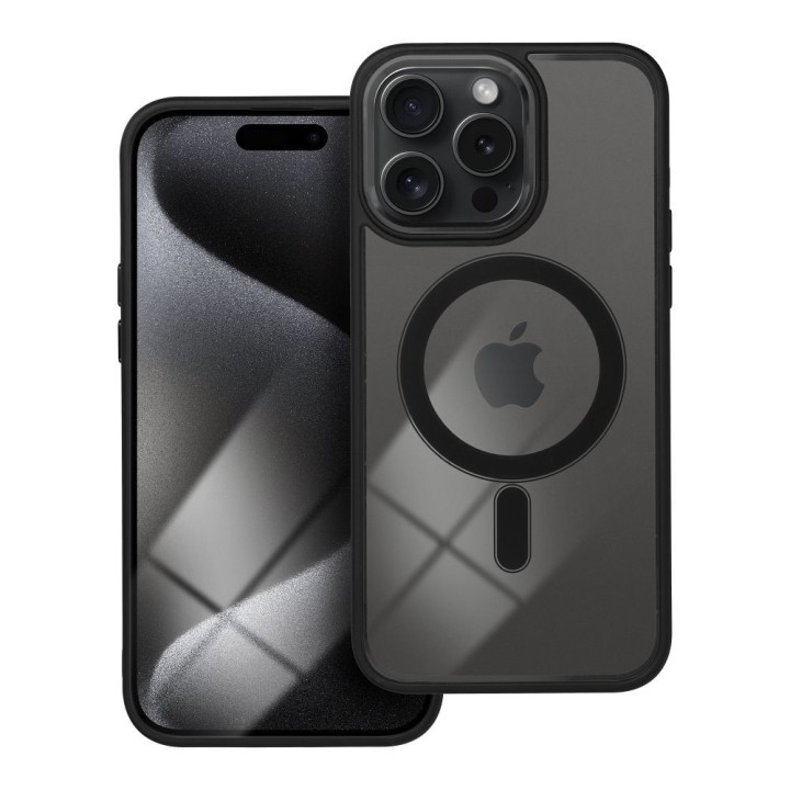 Чохол для iPhone 15 PRO MAX Color Edge Mag Cover сумісний з MagSafe чорний
