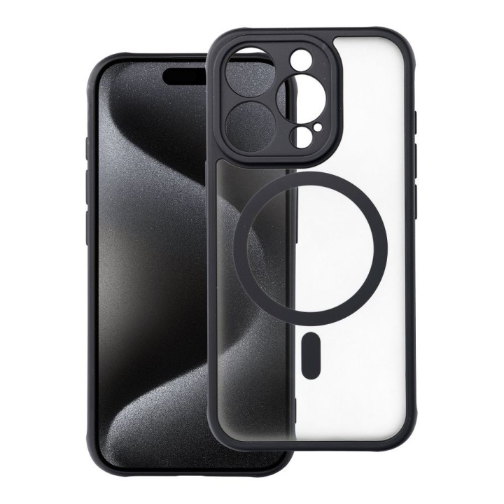 Чохол для iPhone 15 PRO Full Matte Mag Cover сумісний з MagSafe чорний