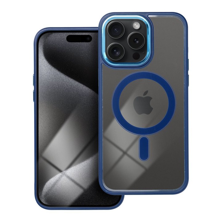 Case for iPhone 15 PRO MAX Color Edge Mag Cover MagSafe compatible blue