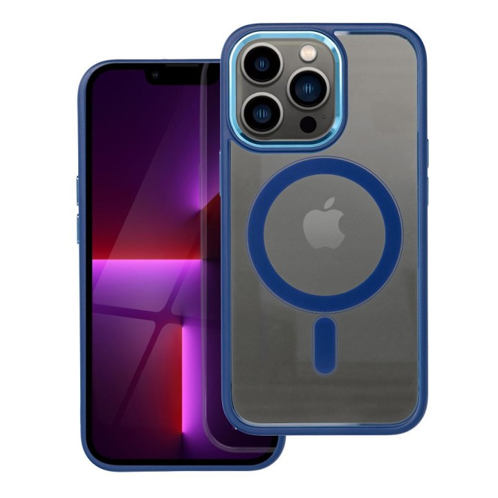 Case for iPhone 13 PRO Color Edge Mag Cover MagSafe compatible blue