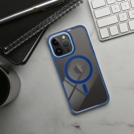 Case for iPhone 15 PRO Color Edge Mag Cover MagSafe compatible blue