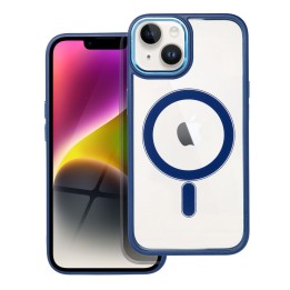 Case for iPhone 14 Color Edge Mag Cover MagSafe compatible blue