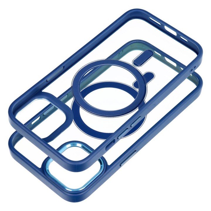 Case for iPhone 14 Color Edge Mag Cover MagSafe compatible blue