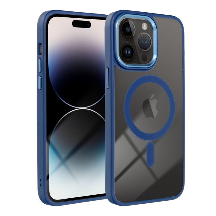 Etui na iPhone 14 Color Edge Mag Cover zgodne z MagSafe niebieskie