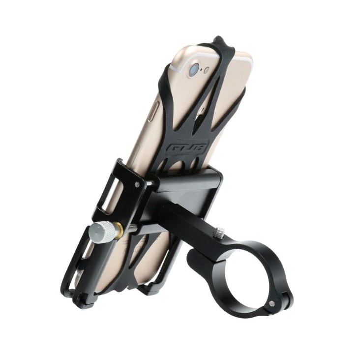 GUB bicycle handlebar holder P10 aluminium + silicone holder black