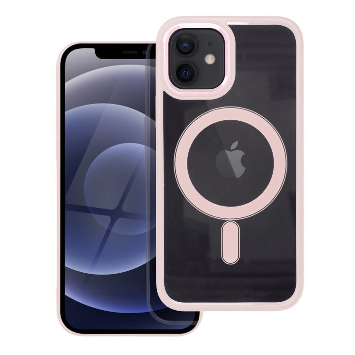 Чохол для iPhone 12 / 12 PRO Color Edge Mag Cover сумісний з MagSafe рожевий