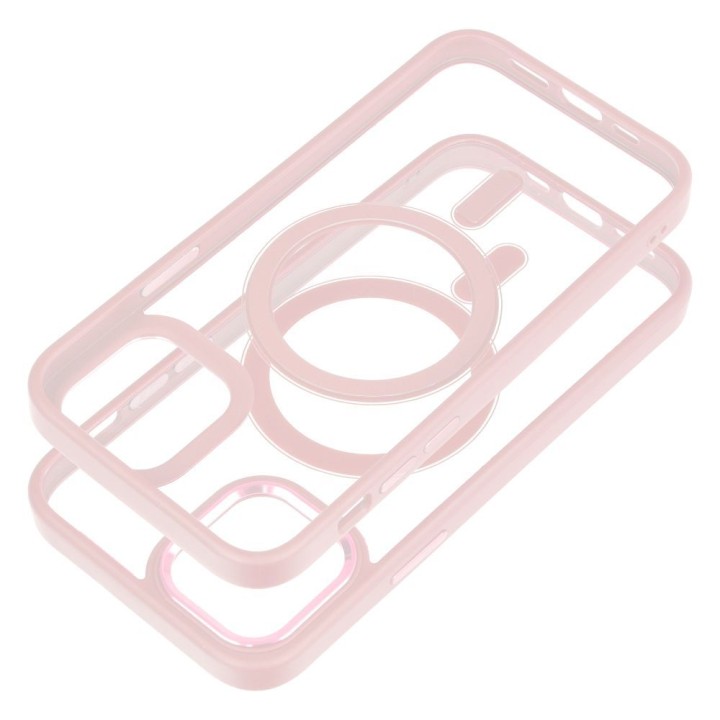 Чохол для iPhone 12 / 12 PRO Color Edge Mag Cover сумісний з MagSafe рожевий