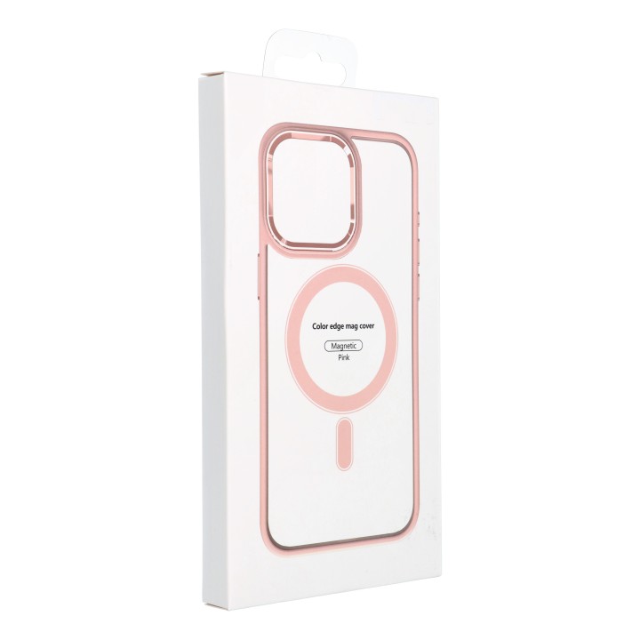 Etui na iPhone 14 PRO MAX Color Edge Mag Cover zgodne z MagSafe różowe