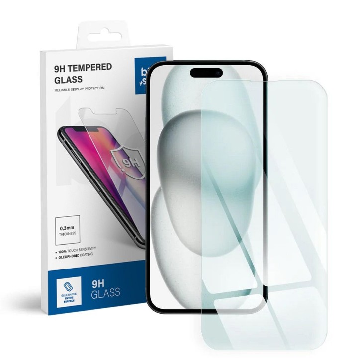 Tempered glass for iPhone 15 / 16 Blue Star