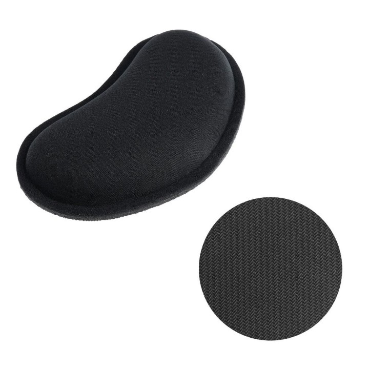 Ergonomic wrist rest 130 x 78 x 25 mm black