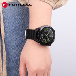 Ремінець для Samsung Galaxy Watch Forcell Forcell F-Design FS01 отвори силікон 22 mm чорний