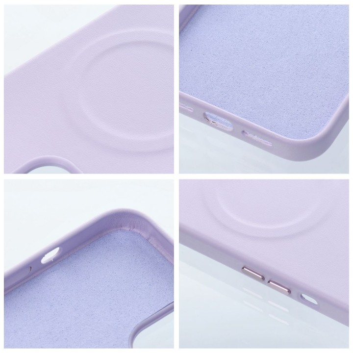 ROAR чохол LEATHER MAG сумісний з MagSafe для IPHONE 14 Plus фіолетовий
