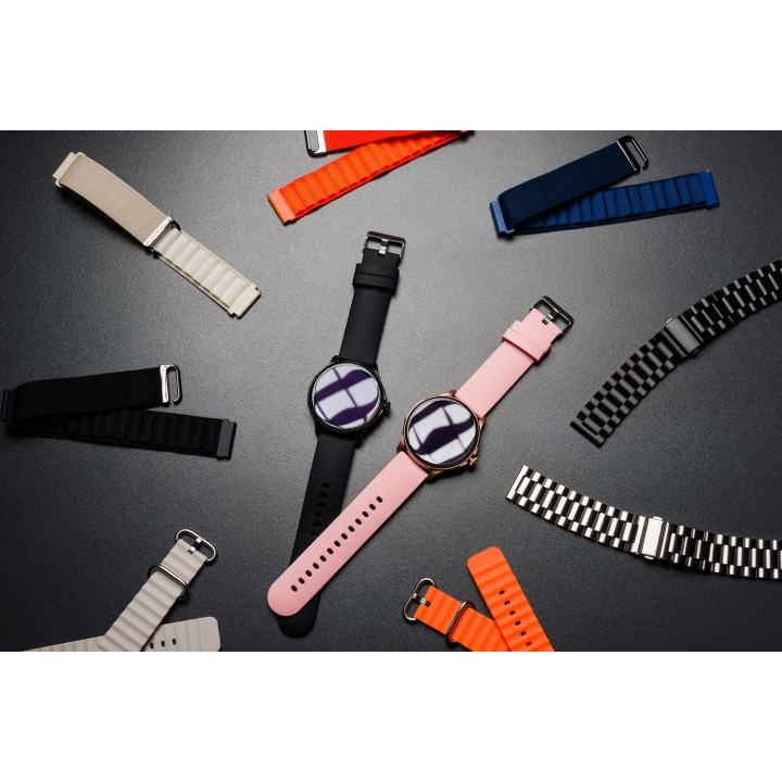 Ремінець для Samsung Galaxy Watch Forcell Forcell F-Design FS01 отвори силікон 22 mm чорний