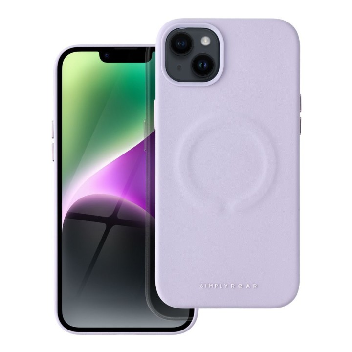 ROAR чехол LEATHER MAG совместимый с MagSafe для IPHONE 14 Plus фиолетовый