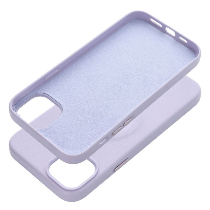 ROAR case LEATHER MAG compatible with MagSafe for IPHONE 14 Plus purple