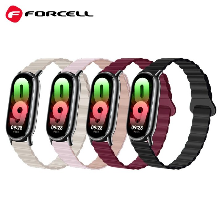 Strap for Mi Band 8 Xiaomi Forcell F-Design FX8 buckle silicone black