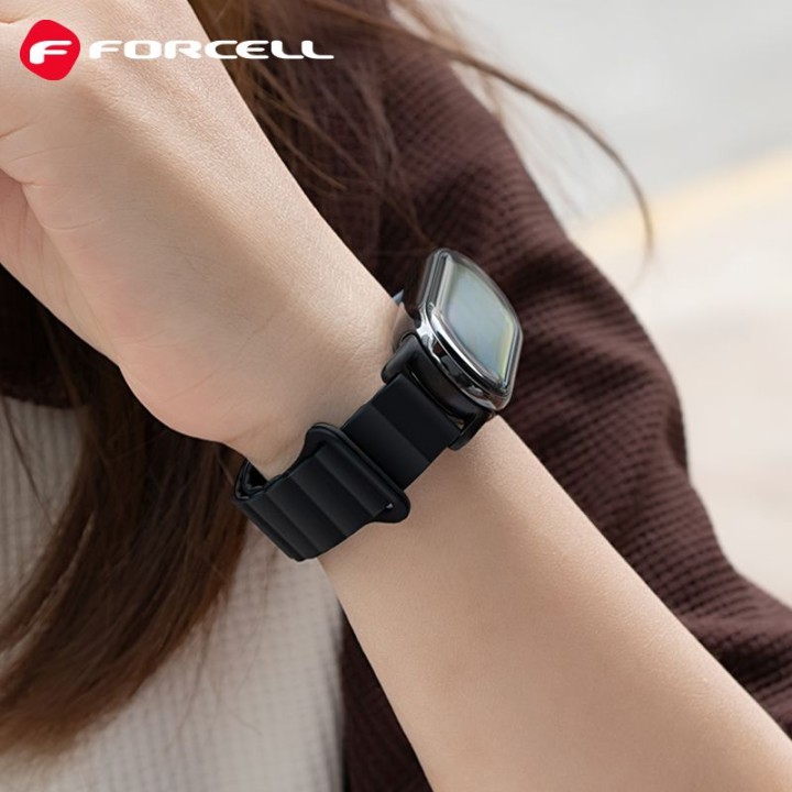 Strap for Mi Band 8 Xiaomi Forcell F-Design FX8 buckle silicone black
