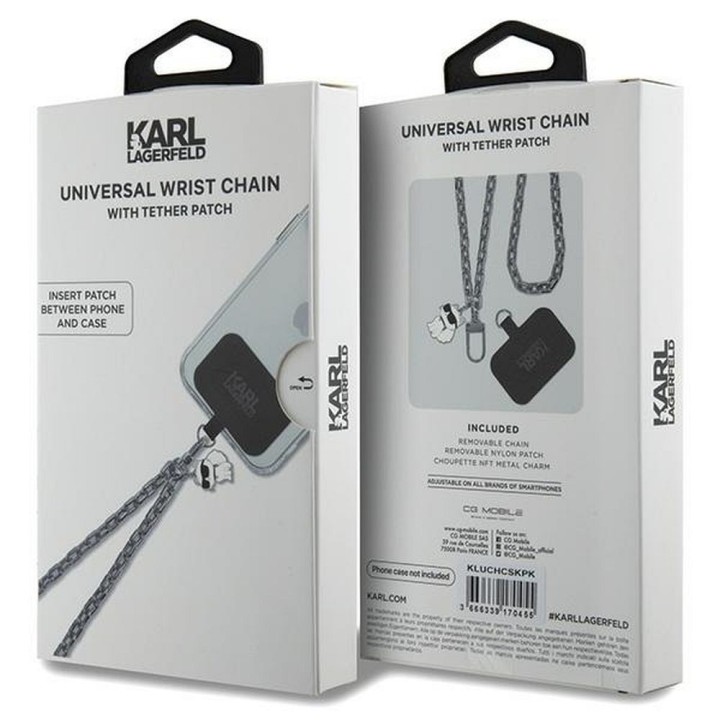 KARL LAGERFELD подвеска KLUCHCSKPK (Wrist Chain Choupette) серебристый