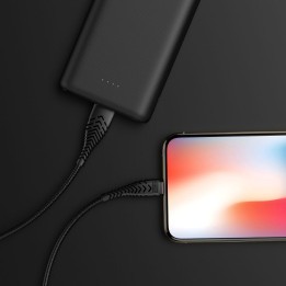 Кабель USB-A – Lightning VEGER 2,4A V105 1,2 m черный