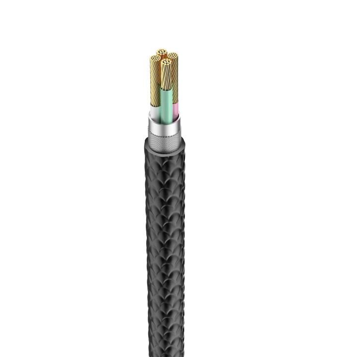 USB-A to Lightning cable VEGER 2,4A V105 1,2 m black
