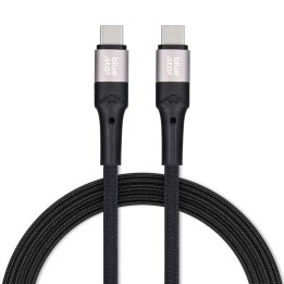 USB-C to USB-C cable Blue Star 3A 60W PD QC4.0 with braid 2 m TFK-DC-004 black