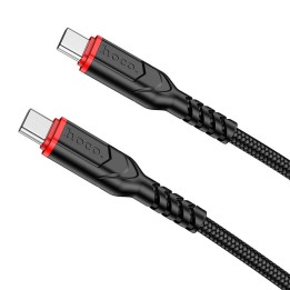 Кабель USB-C – USB-C Hoco PD QC 3A 60W 1 m X59 чорний
