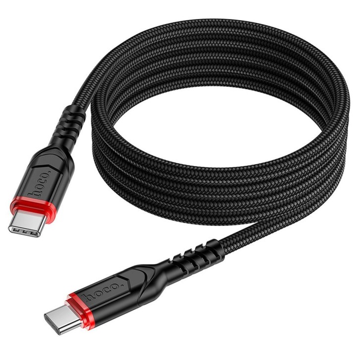 Kabel USB C do USB C Hoco PD QC 3A 60W 1 m X59 czarny