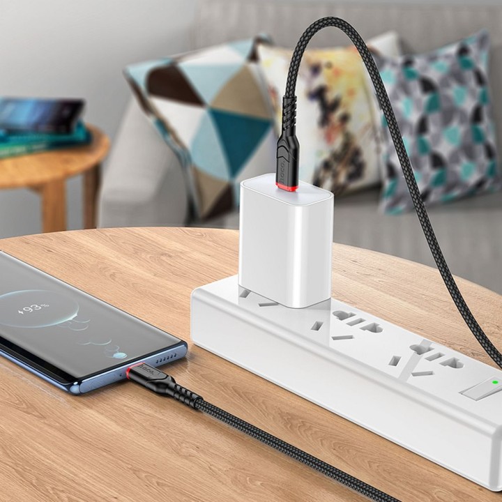 Кабель USB-C – USB-C Hoco PD QC 3A 60W 1 m X59 чорний