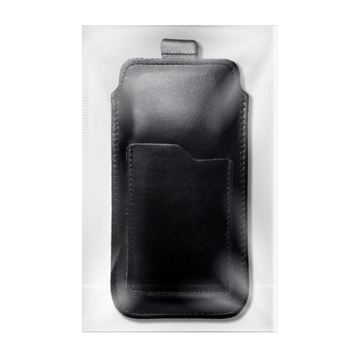 Чохол-кишеня для телефону шкіряний чохол-кишеня з pull-up для iPhone 6 / 7 / 8 Royal розмір L чорний