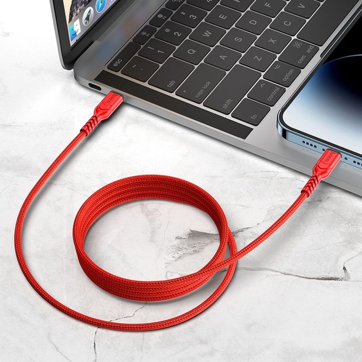 Кабель USB-C – Lightning Hoco PD 3A 20W 1 m X59 чорний