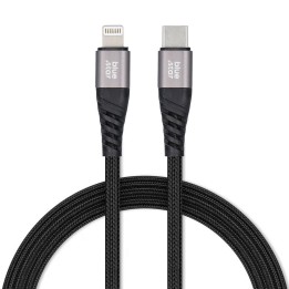 Кабель USB-C – Lightning Blue Star 2,4A в обплетенні 1,2 m TFK-DC-003 чорний