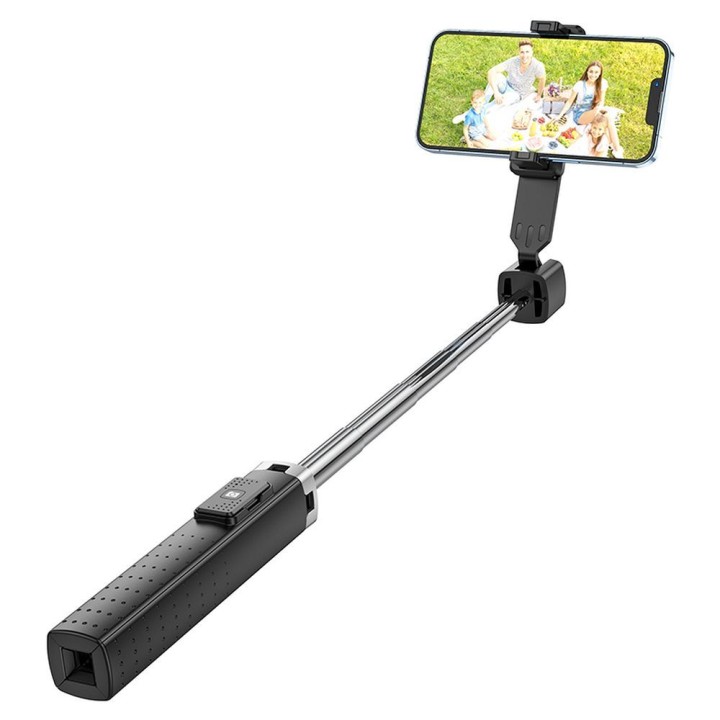 Selfie stick Hoco four-legged stand with wireless remote control K18 black