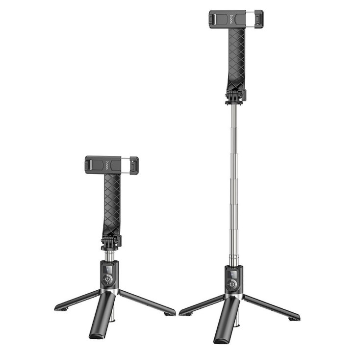 Selfie stick Hoco tripod z pilotem bezprzewodowym K20 czarny
