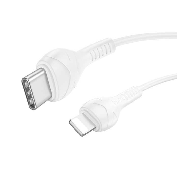 Кабель USB-C – Lightning Hoco PD 27W 1 m X37 белый