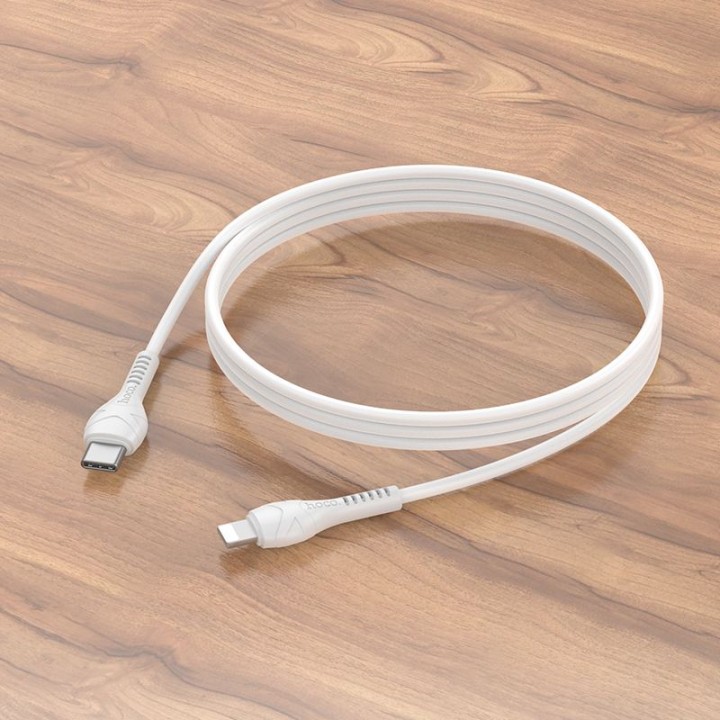 Кабель USB-C – Lightning Hoco PD 27W 1 m X37 белый