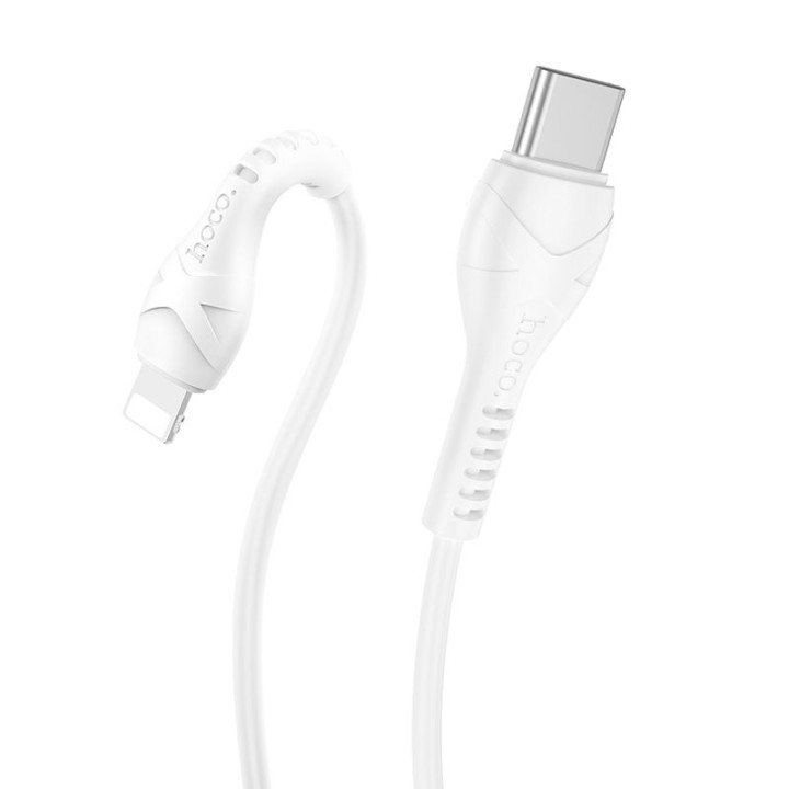 USB-C to Lightning cable Hoco PD 27W 1 m X37 white