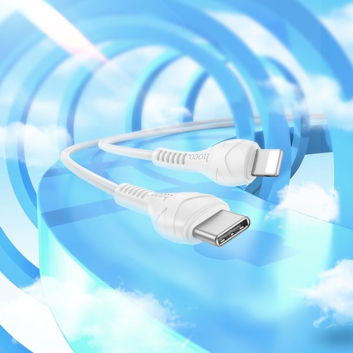 USB-C to Lightning cable Hoco PD 27W 1 m X37 white